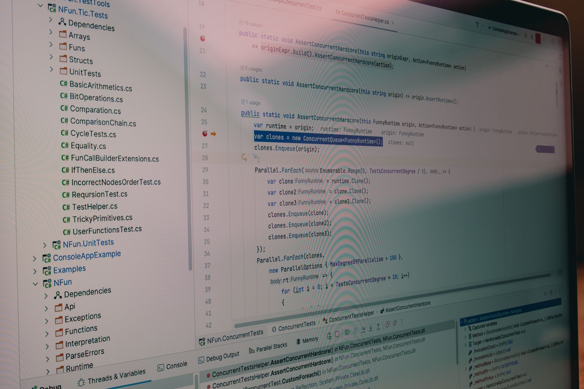 Developer working with the QuickEnrich API