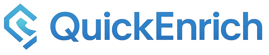 QuickEnrich enrichment results with verified emails and mobile numbers